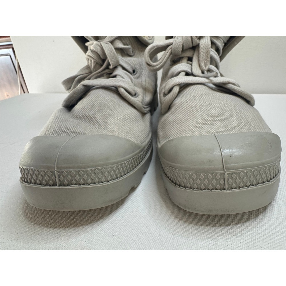 Palladium Baggy Canvas Fold Over Plaid Boots Womens 11 Gray 92353094